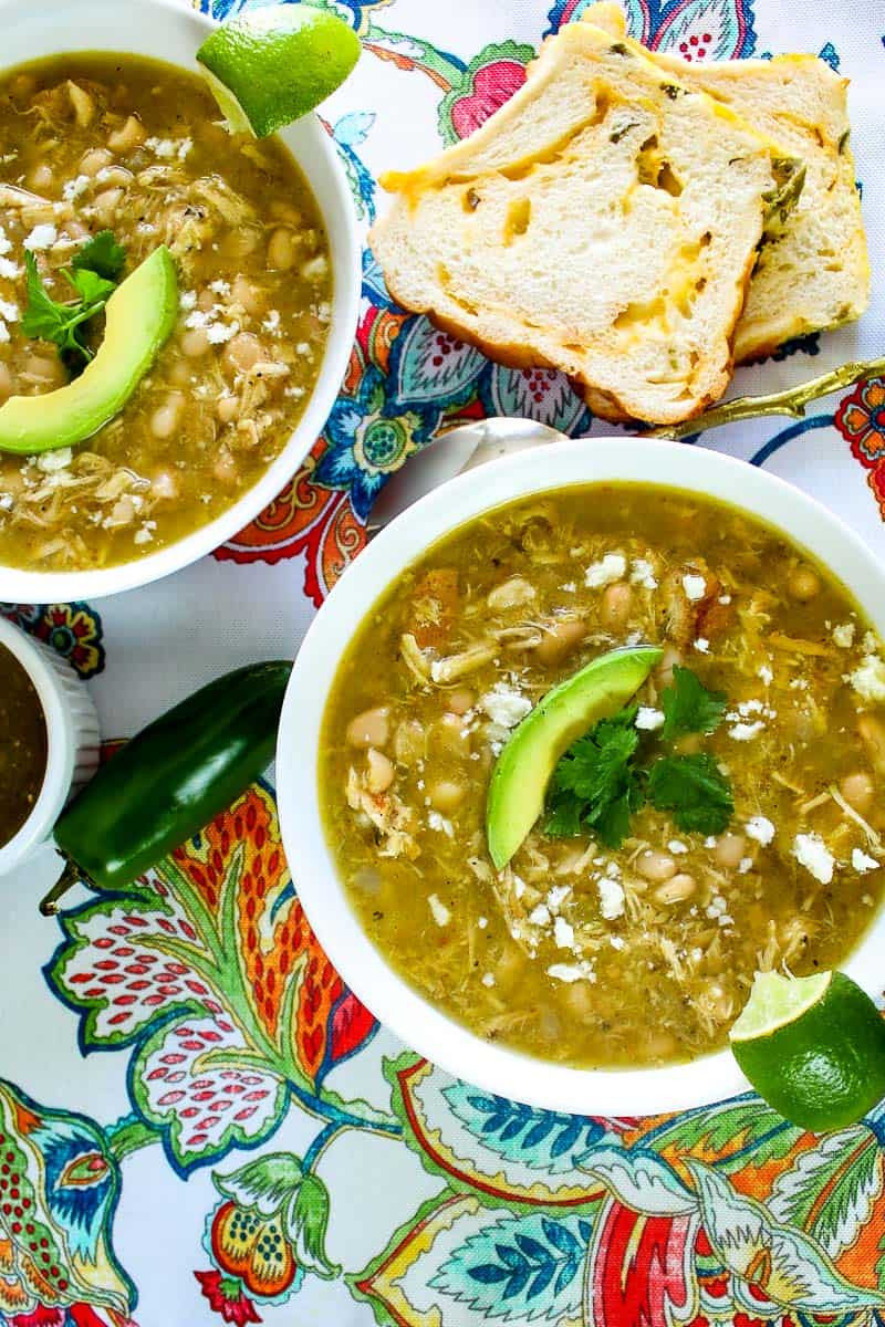 Roasted Hatch Chile Chicken Soup