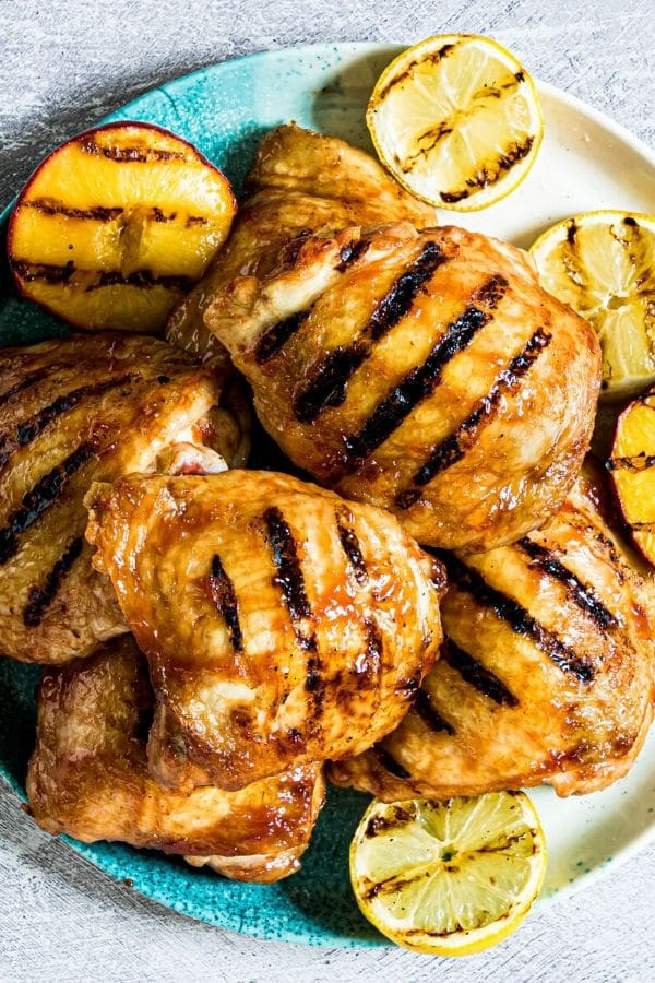 Peach BBQ Chicken Thighs