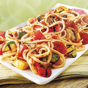 grilled vegetable linguine