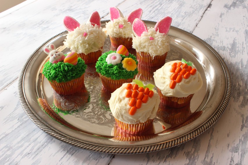 Decorated Easter Cupcakes