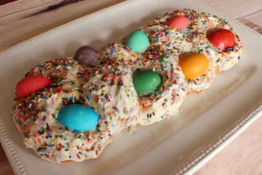 Braided Easter Egg Bread