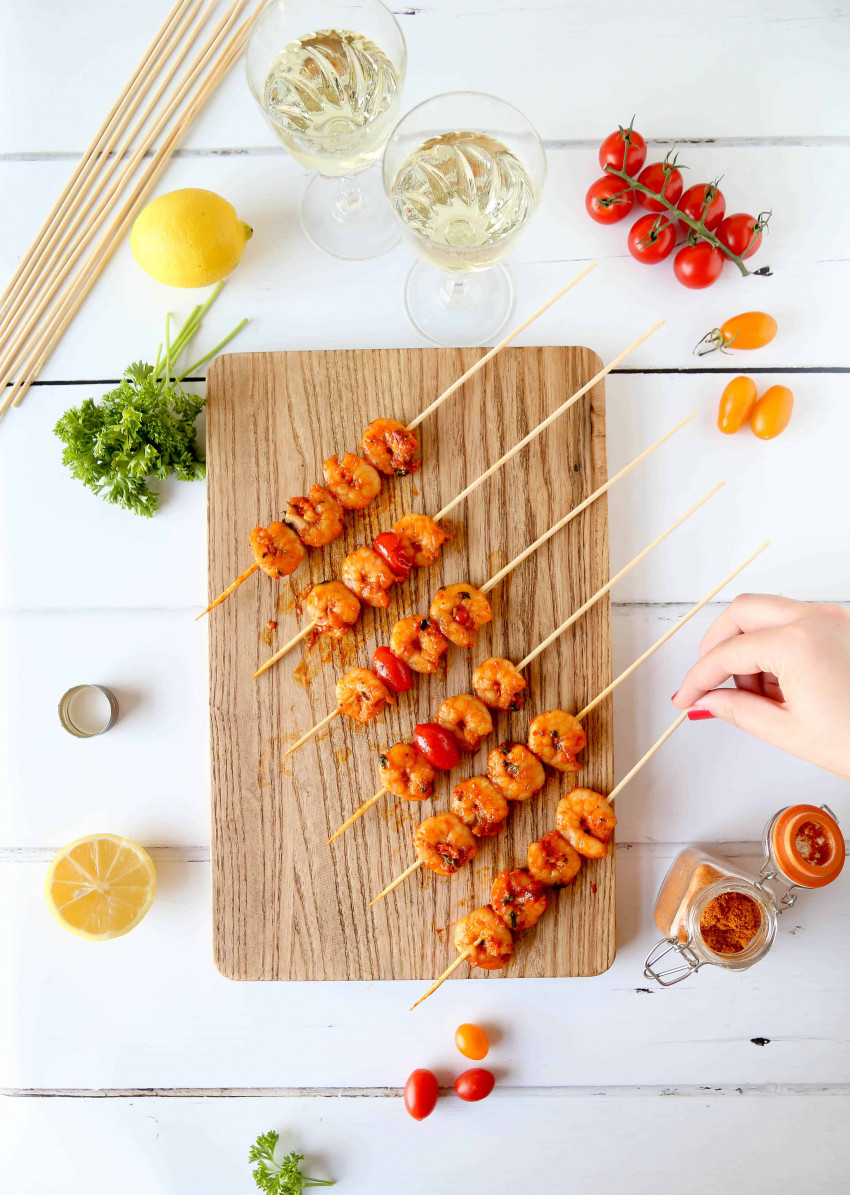 grilled shrimp skewers