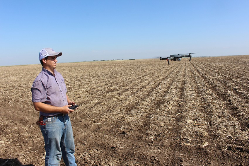 Jeremiah Nicholson with drone