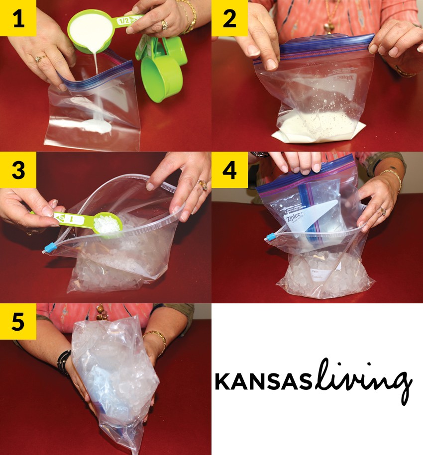 Ice Cream in a Bag photo instructions