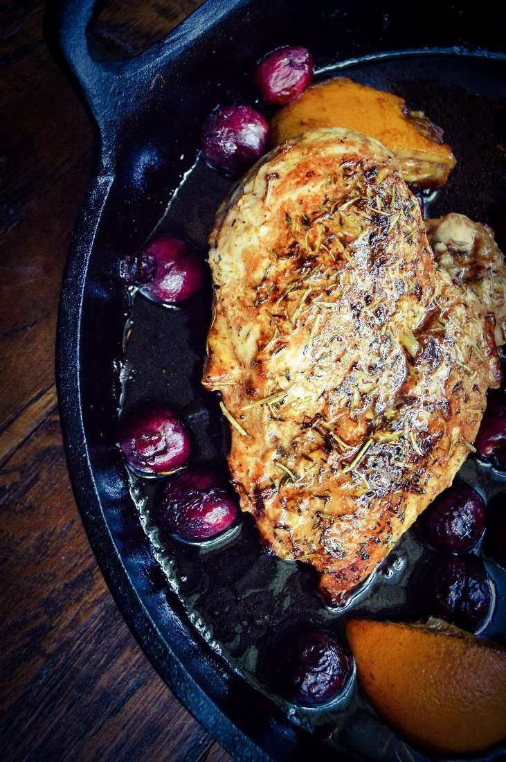 Cherry Balsamic Chicken with an Orange Twist