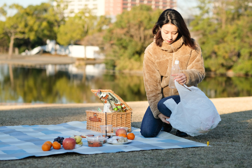 clean, no mess, nature, picnic, trash