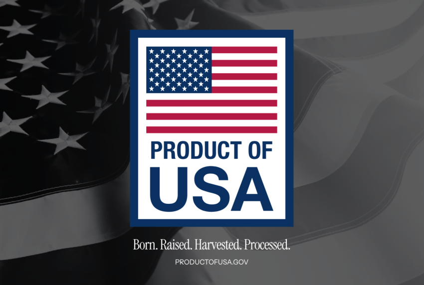 Product of the USA label