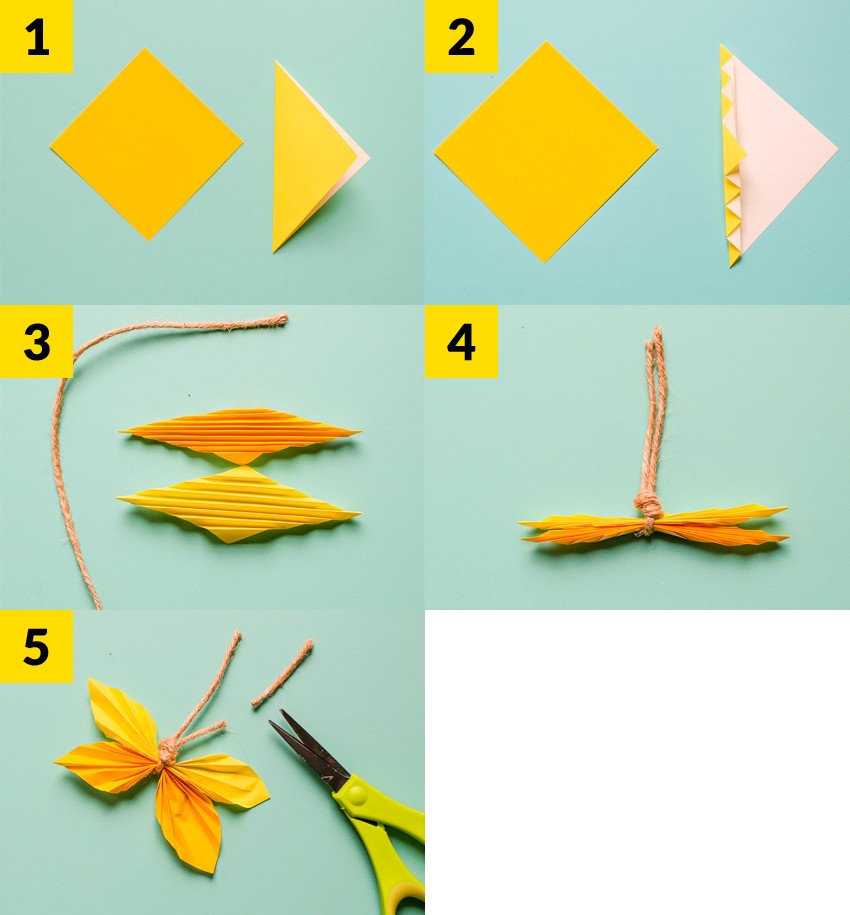 Easy Paper Butterfly Origami - Cute & Easy Butterfly DIY - Origami