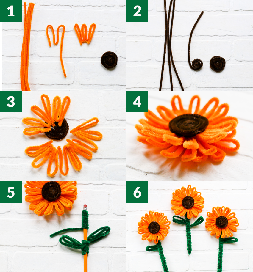 Easy Pipe Cleaner Flowers - Kid Friendly Things to Do