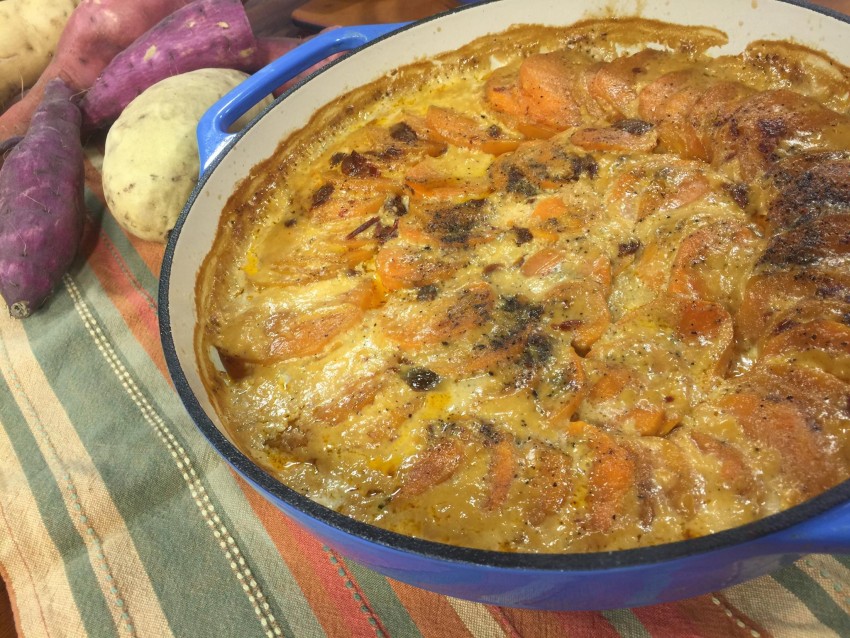 Chipotle Sweet Potato Gratin