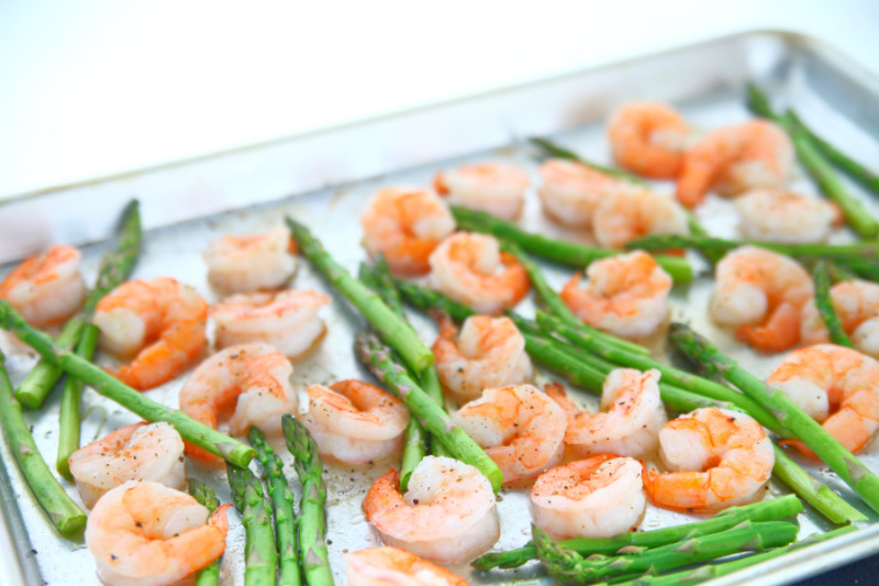 easy recipe, shrimp, sheet pan