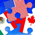 flags of NAFTA countries