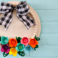 kids craft_egg carton flower wreath