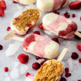 Strawberry Cheesecake Ice Cream Bars